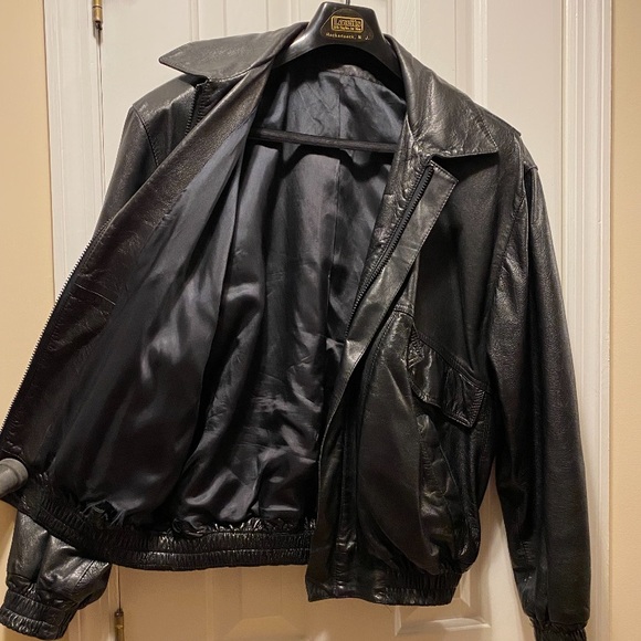 Peter Caruso Authentic Black Leather jacket - Picture 3 of 4